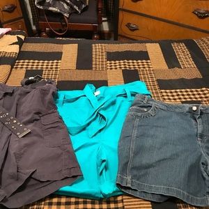 Three pair of women’s shorts size 20